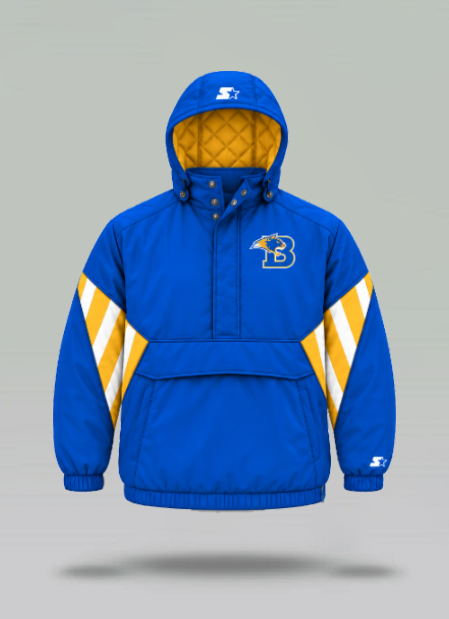 STARTER Sublimated Quilted Half-Snap Hooded Jacket